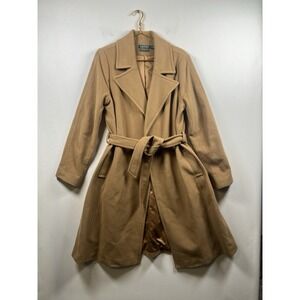Ralph Lauren Wool  Cashmere Blend Brown Long Coat Size 16